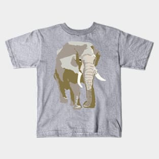 Elephant Contemporary Painting Digital Kids T-Shirt